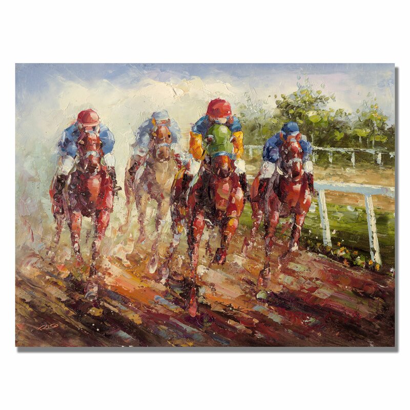 Trademark Art "Kentucky Derby" by Rio Painting Print on Canvas