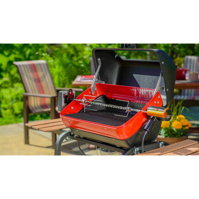 Meco 50" Americana Portable Electric Grill with Folding Side Tables