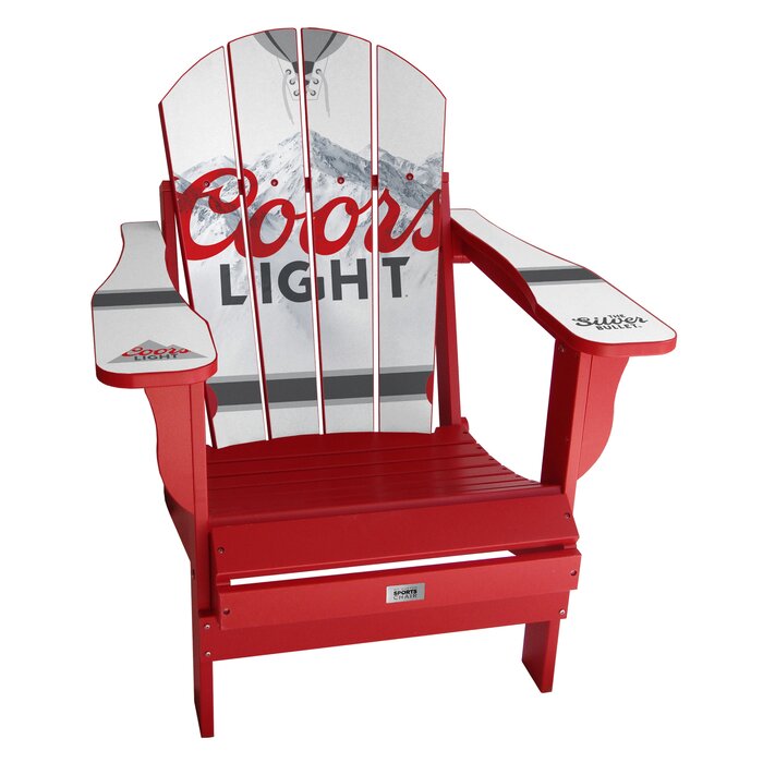 Molson Canadian Jersey Resin Folding Adirondack Chair