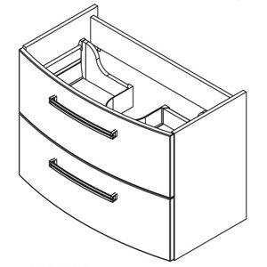 Fackelmann 80,5 cm Waschtisch-Set