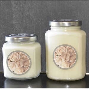 Artisan Rose Jar Candle