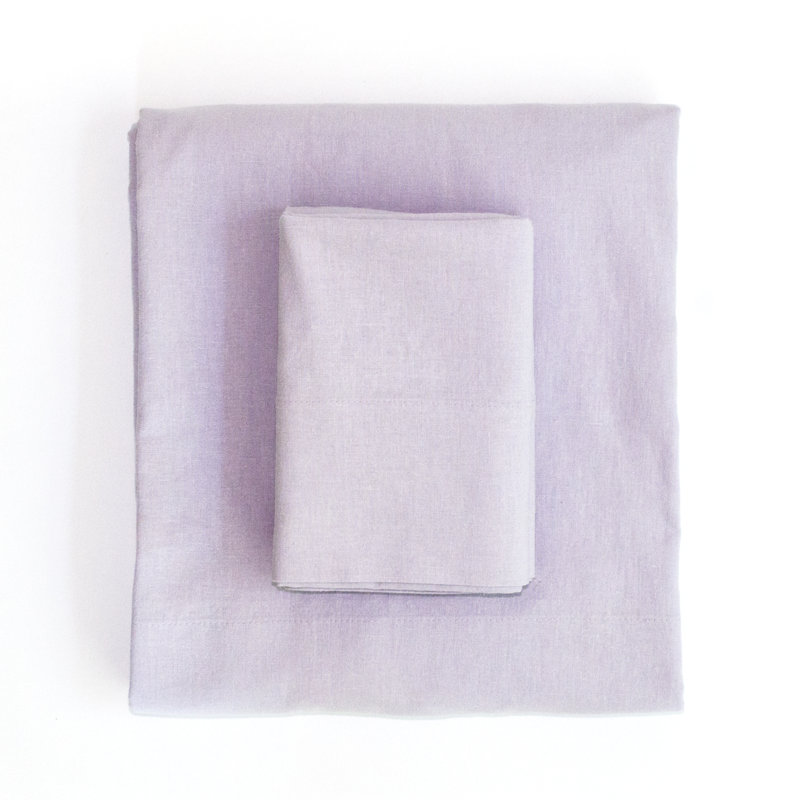 Nine Space Linen & Cotton Sheet Set & Reviews Wayfair