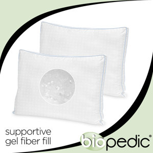 Fusion Gel Fiber Pillow (Set of 2) by BioPEDIC