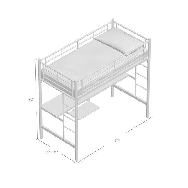 Viv + Rae Jose Twin Loft Bed with Workstation & Reviews Wayfair