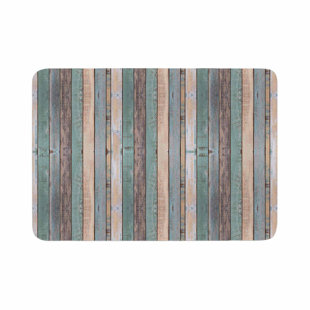 Coastal Beach Bathroom Rugs Wayfair Susan Sanders Coastal Beach Wood Photography Memory Foam Bath Rug