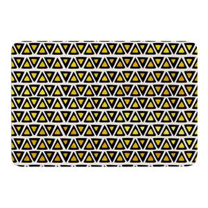 Aztec Triangles by Pom Graphic Design Bath Mat