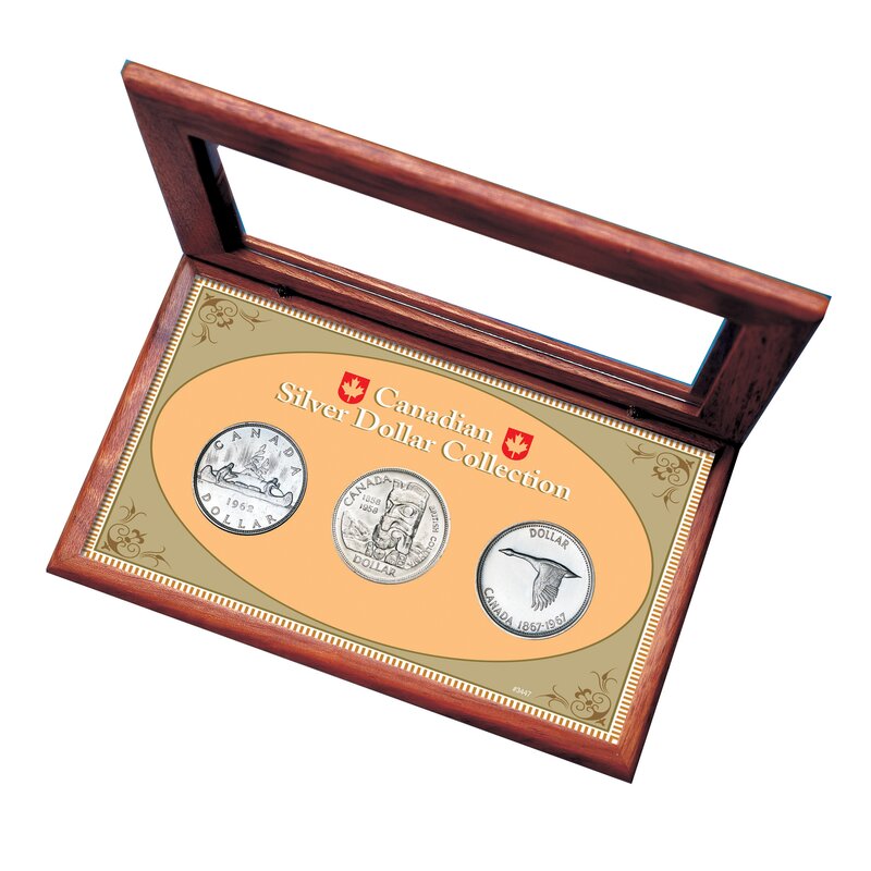 American Coin Treasure Canadian Silver Dollar Display Box Set