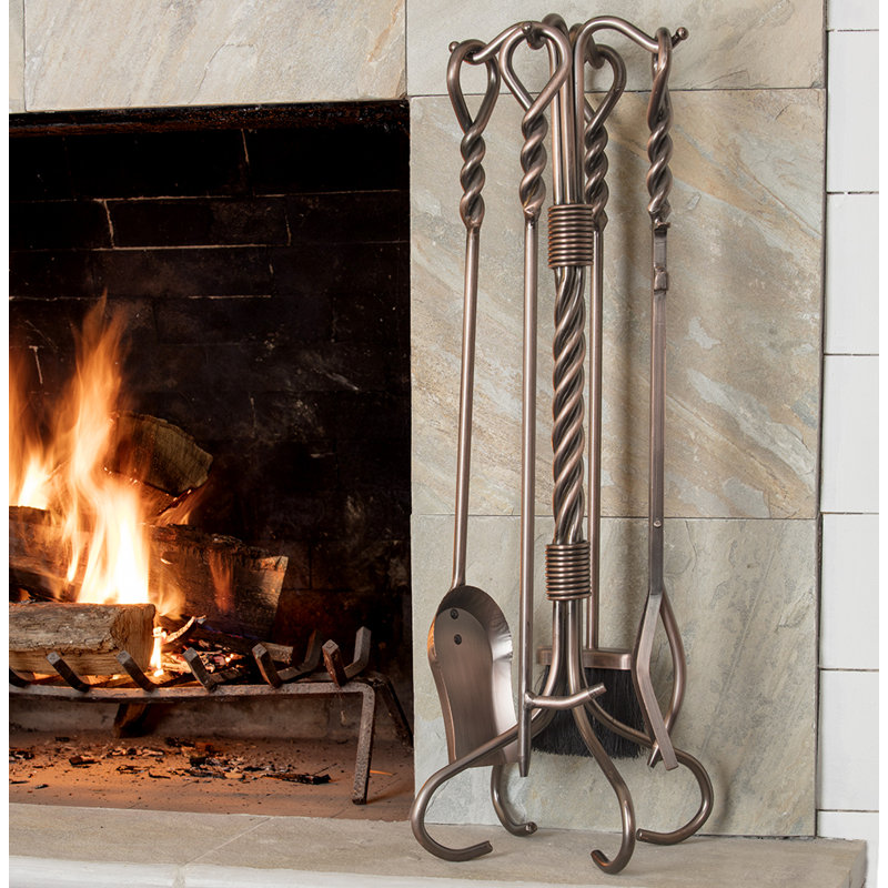 Uniflame Ring Handle 5 Piece Copper Fireplace Tool Set Reviews