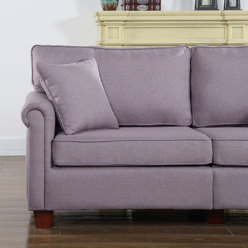 Madison Home USA Classic Living Room Linen Fabric Sofa & Reviews Wayfair