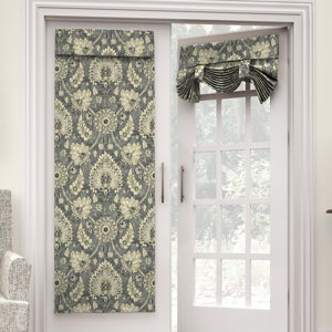 Clifton Hall Nature/Floral Semi-Sheer Rod Pocket Single Curtain Panel
