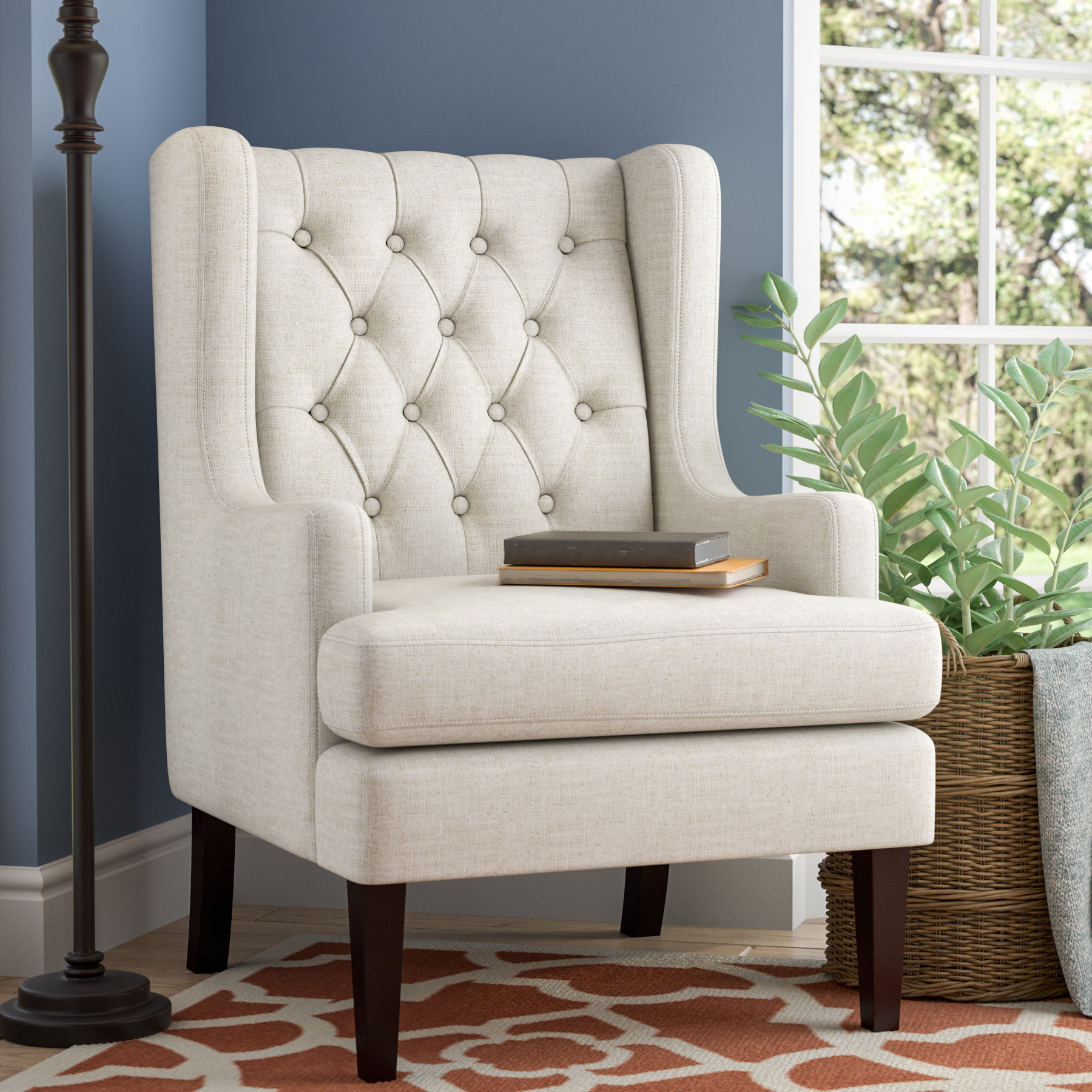 Alcott Hill Argenta Wingback Chair Reviews Wayfair