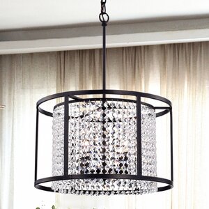 Kent 4-Light Crystal Pendant