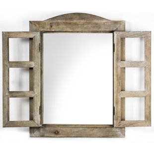 Window Frame Mirror Wayfair Pentillie Window Shutter Wall Mirror