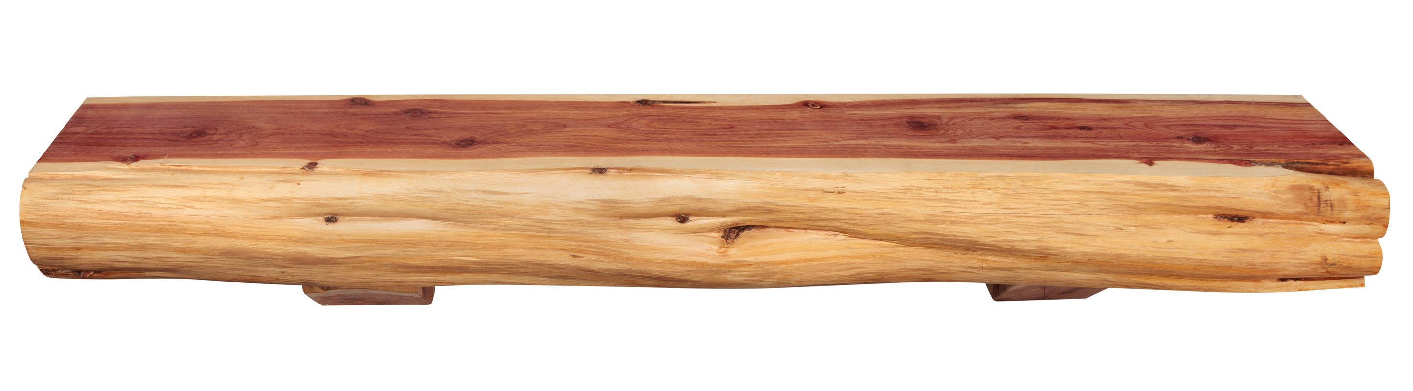 Pearl Mantels Cedar Live Edge Log Fireplace Shelf Mantel & Reviews