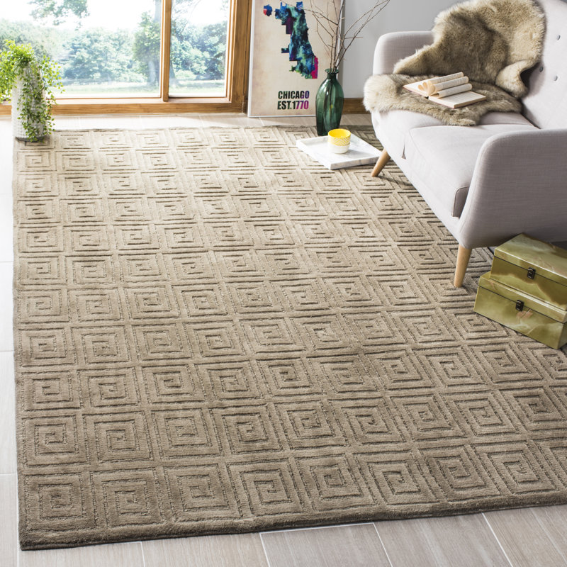 Allmodern Private Dcor Design Greek Key Wool Olive Area Rug Greek Key Wool Olive Area Rug