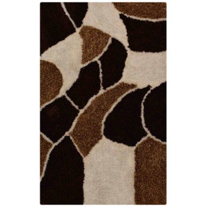 Ry Hand-Tufted Brown/White Indoor/Outdoor Area Rug