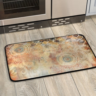 Kitchen Mats You Ll Love Wayfair Willow Antiqued Blooms Kitchen Mat