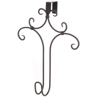Over Door Wreath Hanger Wayfair Scrolled Over Door Wreath Hanger