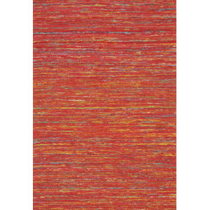 Sari Silk Hand-Tufted Red Area Rug