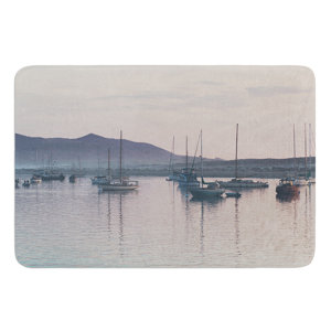 As the Sun Goes Down by Laura Evans Bath Mat