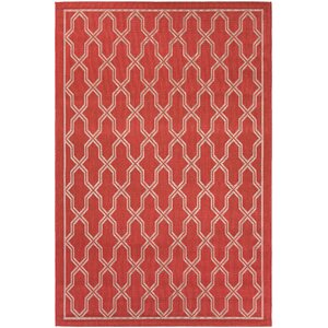 Arnot Red/Cream Indoor/Outdoor Area Rug