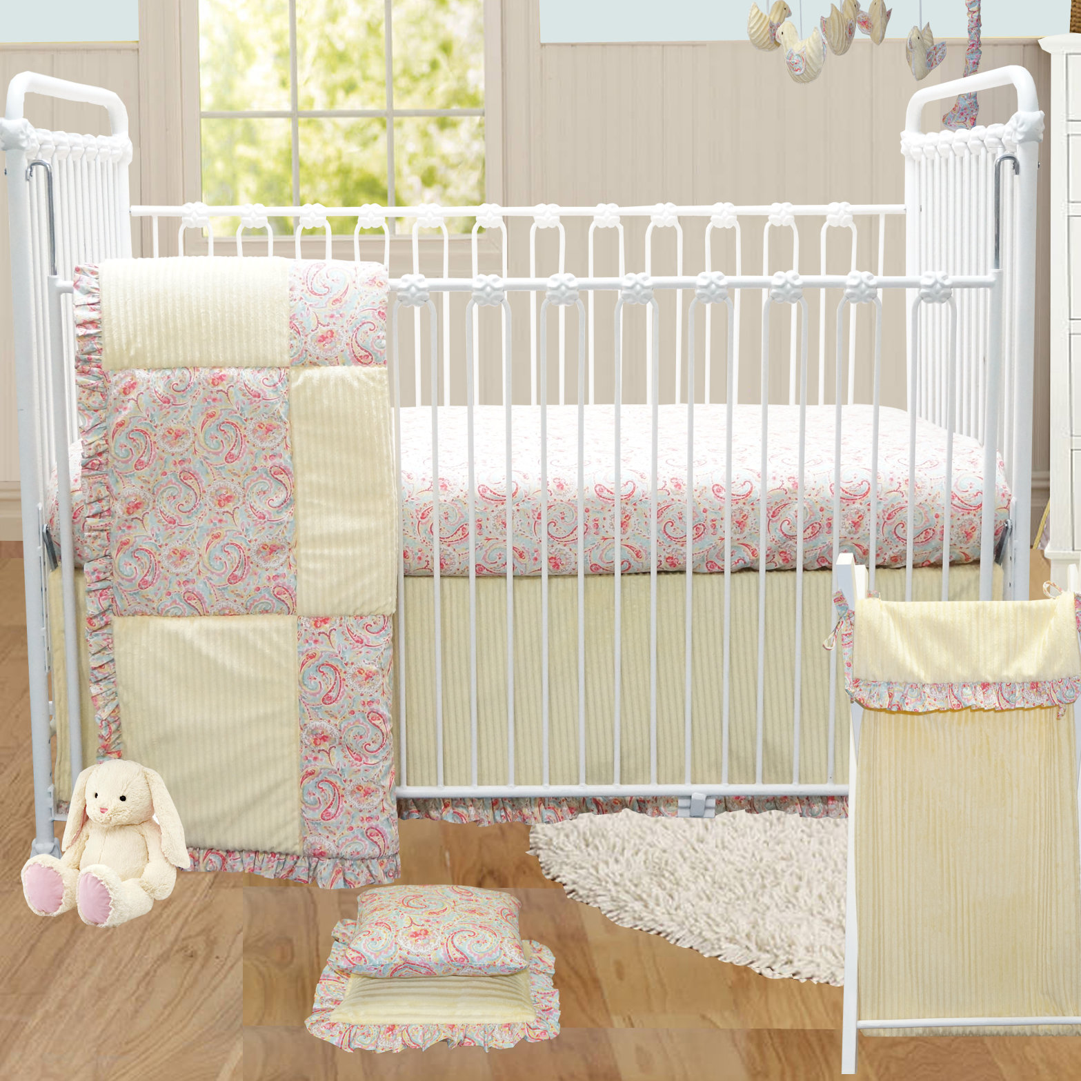 Gustave Paisley Crib Bedding Set