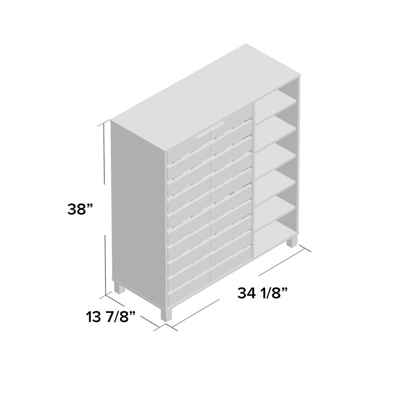 Zipcode Design 24Pair Shoe Storage & Reviews Wayfair