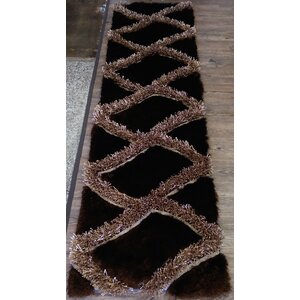 Hand-Tufted Brown/Brown Area Rug