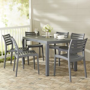 Melissus Outdoor 7 Piece Dining Set