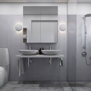 Floor Tile You Ll Love Wayfair Arabesque 3 X Porcelain Mosaic Tile In Light Gray