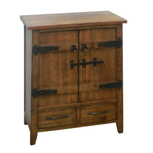 Wooden Kitchen 2 Door 2 Drawer Accent Cabinet