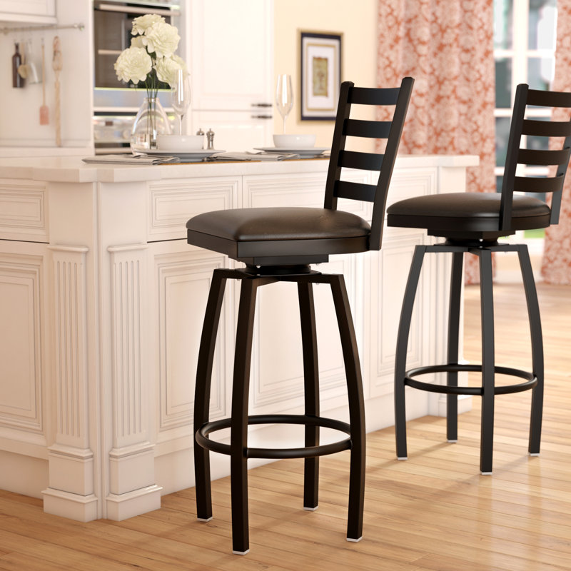 Charlton Home Portland 32&quot; Swivel Bar Stool &amp; Reviews | Wayfair