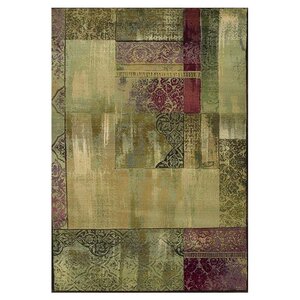 Matilda Green/Beige Area Rug