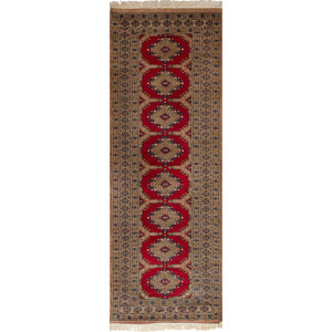 One-of-a-Kind Onondaga Hand-Knotted Wool Red/Blue/Brown Indoor Area Rug