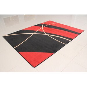 Black/Orange Area Rug