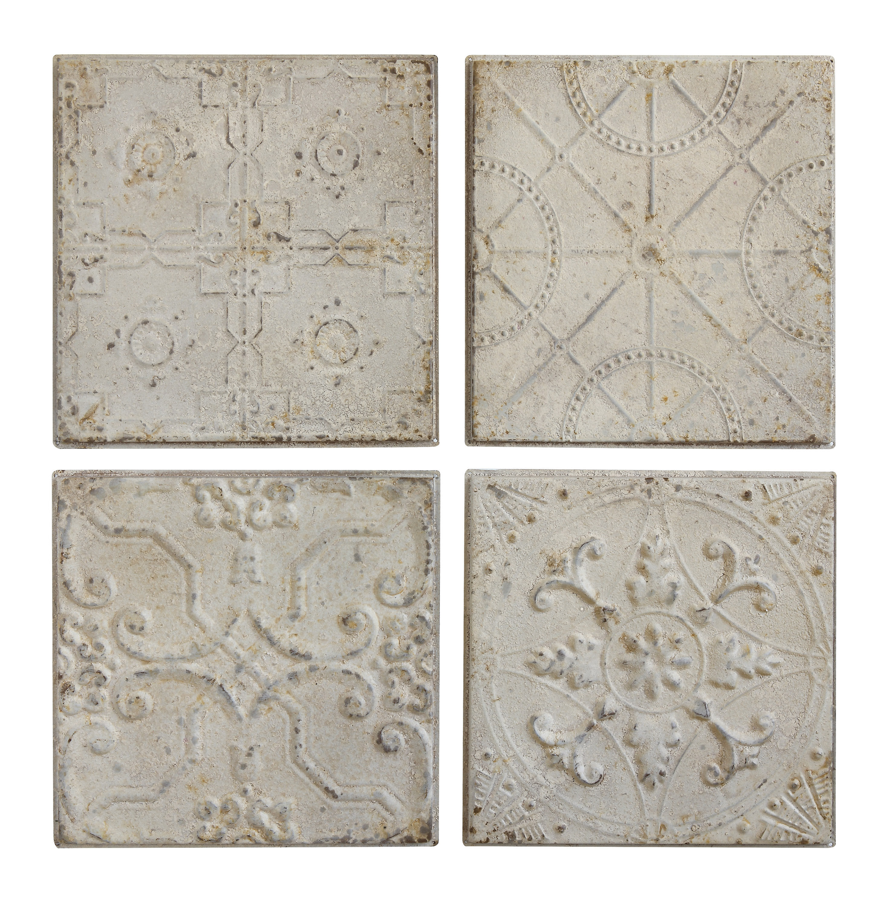 Creative Co Op 20 X 1 Tin Decorative Accent Tile In Antique Gray Creative Co Op 20 X 1 Tin Decorative Accent Tile In Antique Gray Wayfair