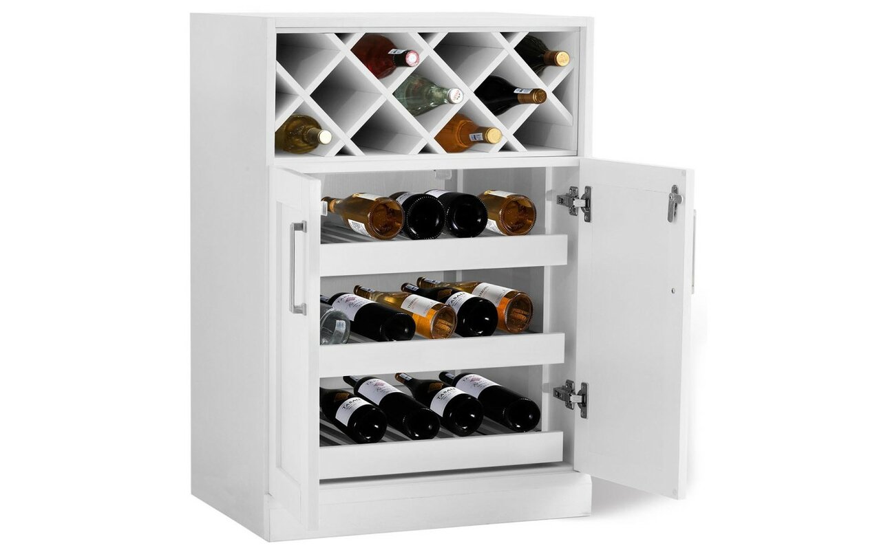 NewAge Products Bottle Cabinet Bar With Wine Storage Reviews