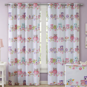 Karlee Wildlife Max Blackout Thermal Grommet Single Curtain Panel