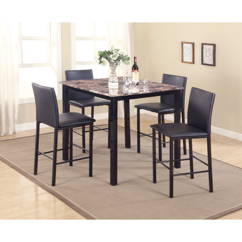 Red Barrel Studio Noyes 5 Piece Counter Height Dining Set Reviews Red Barrel Studio Noyes 5 Piece Counter Height Dining Set Reviews Wayfair