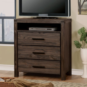 Blackburn 3 Drawer Media Chest by Loon..