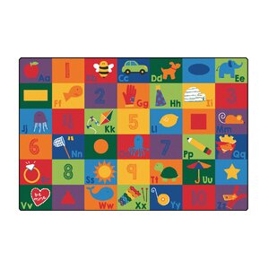 Sequential Literacy Seating Area Rug