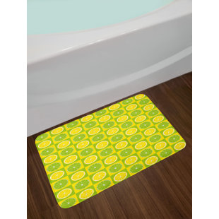 Lime Green Kitchen Accessories Wayfair Lemon Lime Green Bath Rug