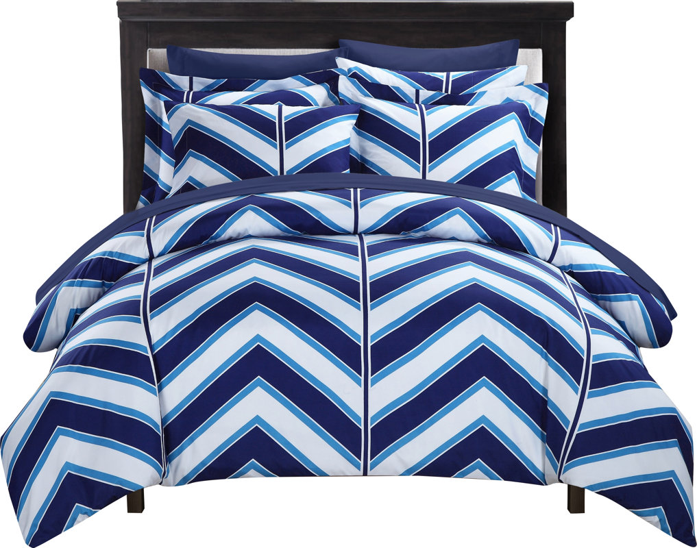 Chic Home Piper Reversible Duvet Cover Set & Reviews Wayfair