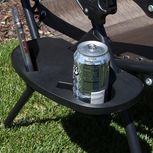 Zero Gravity Chair Cup Holder Wayfair Breann Universal Oval Zero Gravity Chair Cup Holder With Mobile Device Slot And Snack Tray Set Of 2