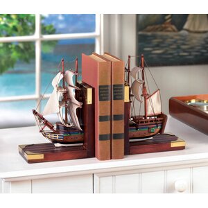 Sailing Schooner Book End (Set of 2)