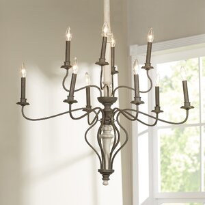 Galette 10-Light Candle-Style Chandelier