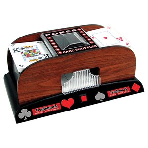 Trademark Poker Wooden Card Shuffler