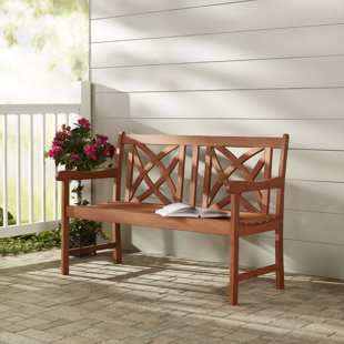 Outdoor Benches You Ll Love Wayfair Maliyah Solid Wood Garden Bench