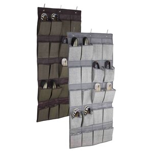 20-Pocket 10 Pair Hanging Shoe Organizer