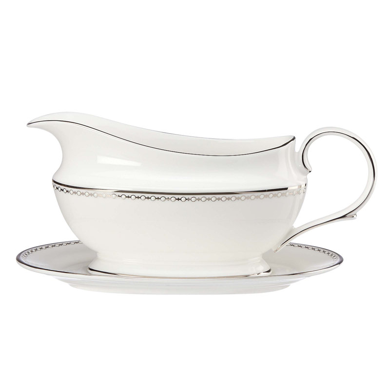 Lenox Pearl Platinum Gravy Boat Wayfair